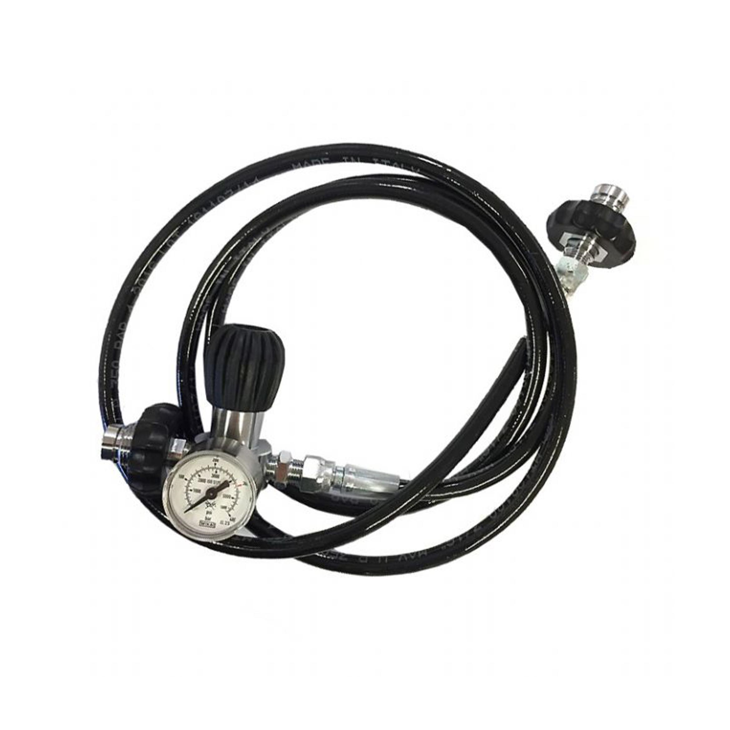 Dekanteringslange 1m 300 bar m/manometer